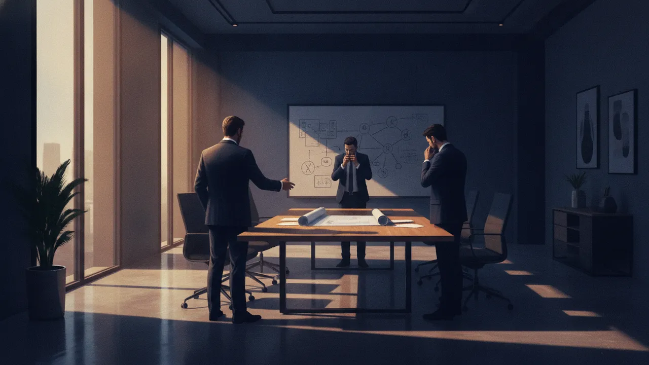 Ilustração do enigma A reunião de pé