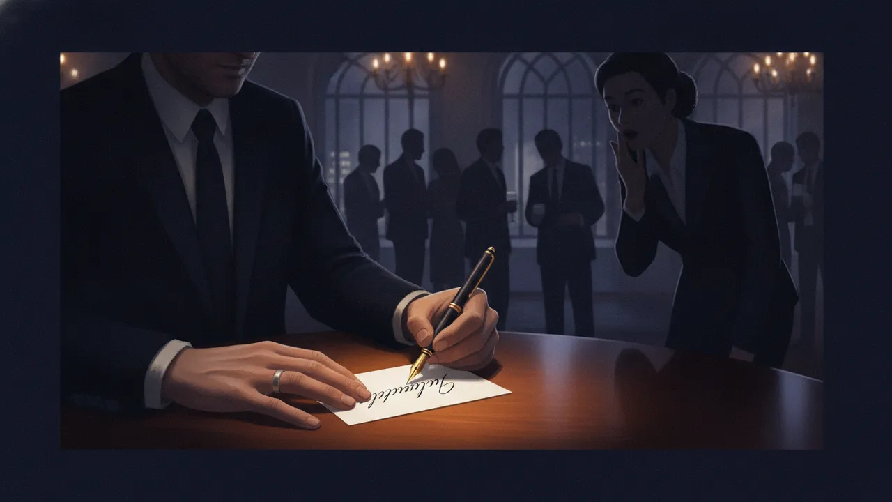 Ilustração do enigma O cartão em branco