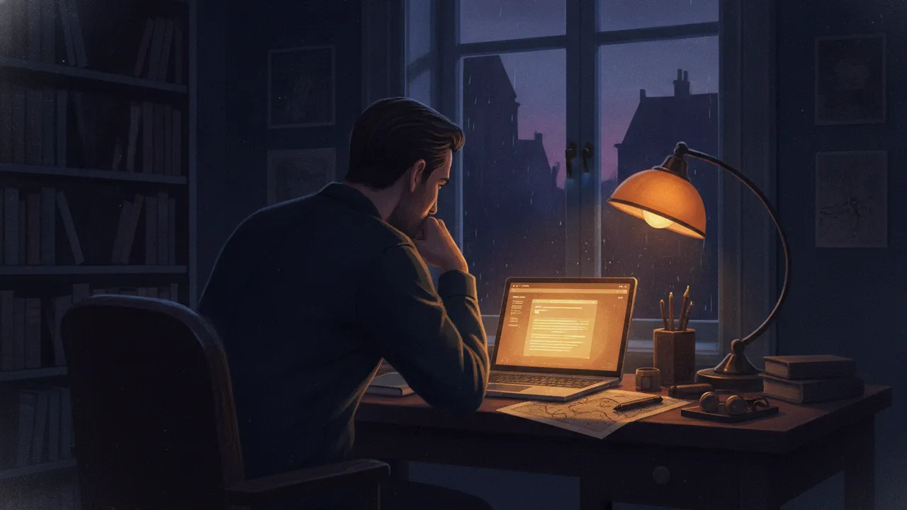 Ilustração do enigma O e-mail do futuro